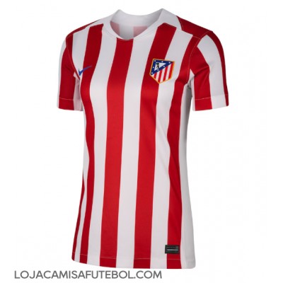 Camisa de Futebol Atletico Madrid Johnny Cardoso #5 Equipamento Principal Mulheres 2025-26 Manga Curta Camisa de Futebol Atletico Madrid Johnny Cardoso #5 Equipamento Principal Mulheres 2025-26 Manga Curta
